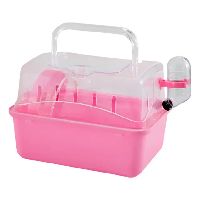 Transportadora Multifuncional para Pequenos Animais: Gaiola Portátil Ideal para Hamsters e Cobaias