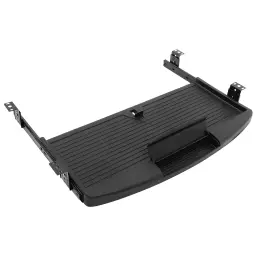 Suporte ajustável para teclado de computador Organizador de mesa Gaveta de bandeja com caixa de caneta Plataforma do mouse do escritório Slide de posição giratória - Image 1