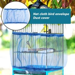 Malha gaiola de pássaro capa náilon dustproof gaiola de papagaio gaiola net acessórios para animais de estimação malha arejada papagaio gaiola rede s/m/l - Image 5