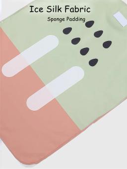 Pet Cooling Mat para cães, cama gato, colchão de gelo, refrigerante, padrão bonito, não tóxico, destacável, verão - Image 4