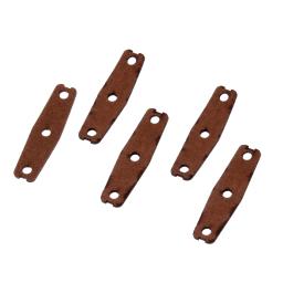Bolsas de couro de microfibra para caça, tiro catapultas, arco e seta substituição, espessura 1,5 milímetros, marrom, Slingshots ao ar livre, 20pcs - Image 3