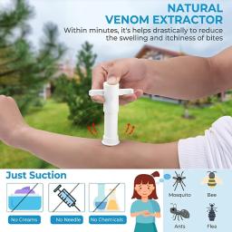 Removedor de Veneno de Sucção, Mordidas de Bug e Picadas de Vespa de Abelha, Natural Insect Bite Relief - Image 5