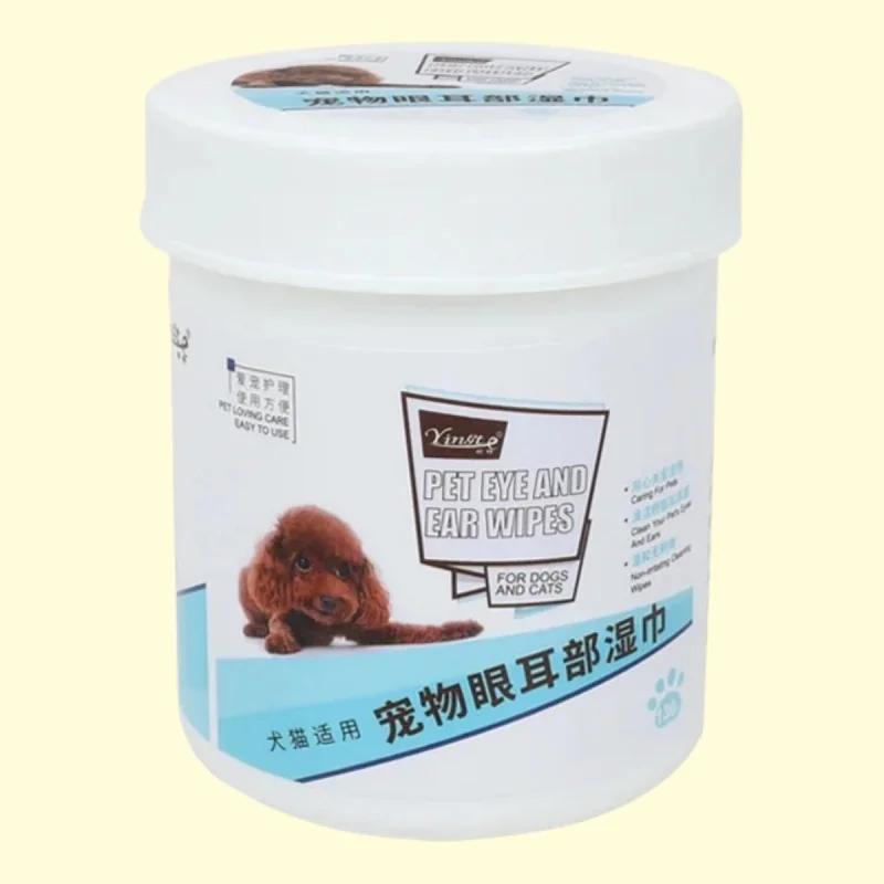 Pet Eye Cleaning Wipes para gatos e cães, Limpeza dos dentes, Limpeza dos dentes - Image 1
