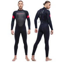 Terno de mergulho em neoprene para homens e mulheres, traje de manga comprida, protetor solar, corpo inteiro, surf, pesca submarina, snork, 3mm - Image 3