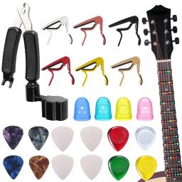 Guitarra Iniciante Acessórios Set, Escala, Tuning Clip, String Changing Tool, Escolha vários estilos, instrumentos de corda, TMZ - Image 1