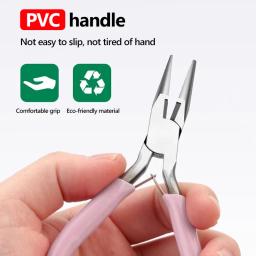 Anti-Slip Splicing e Fixação Alicates de Jóias, Punho Bonito Cor Rosa, Kit de Ferramentas e Equipamentos para Fazer Jóias DIY, Bordados - Image 4