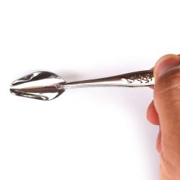 Alimentador de aço inoxidável durável para pássaros pequenos papagaios colher de alimentação manual do metal para alimentos & água - Image 3