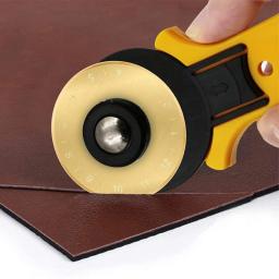 Lâminas de corte rotativas de titânio SKS-7 45mm lâminas de substituição com estojo de armazenamento para acolchoar scrapbooking diy costura arte artesanato - Image 5