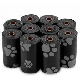 Saco de cocô de limpeza ao ar livre para animais de estimação, suprimentos para cães, Recarga o saco de lixo, limpo, 15 sacos/rolo, 120 rolos - Image 6