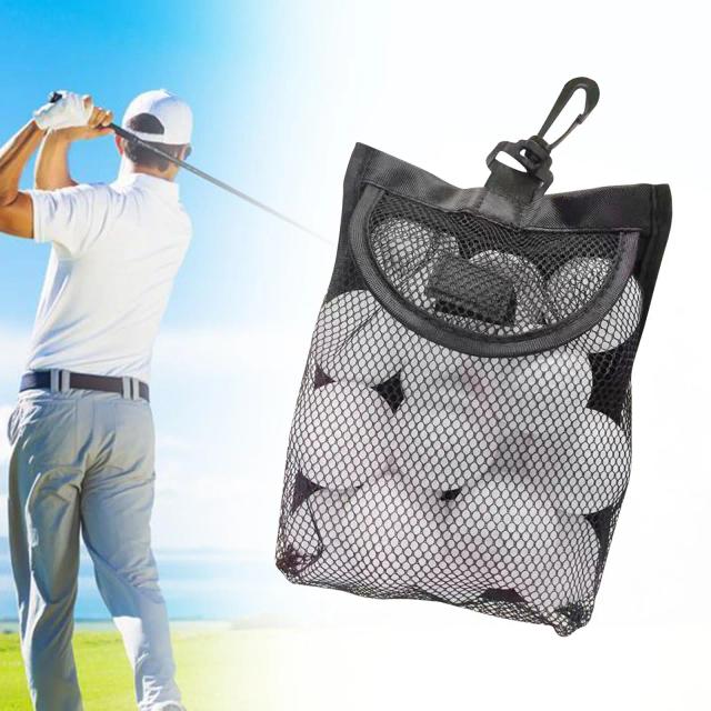 Bolsa Organizador Leve para Bolas de Golfe e Tênis com Malha - Ideal para Esportes e Tees de Beisebol