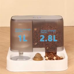 Dispensador automático de alimentos Cat, grande capacidade 2 em 1 pet suprimentos, alimentador Cat, tigela à prova de umidade - Image 3