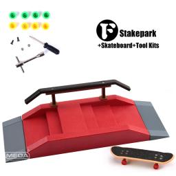 10 em 1 dedo skates diy skate parque rampa peças tecnologia deck cena local combinação conjunto para crianças brinquedos de casa interior - Image 5