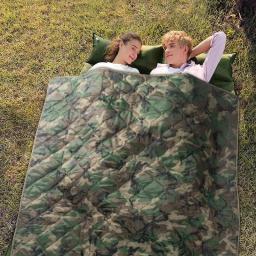 Acampamento Camuflagem Dormir Colchão Portátil Camping Quilt, Cobertor Quente De Piquenique Esteira De Viagem Ultraleve, Acessórios De Viagem - Image 5