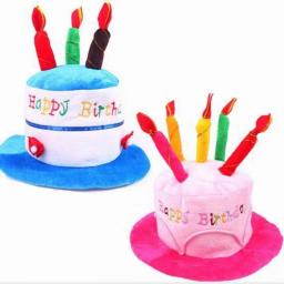 Bonés de aniversário para crianças e adultos, chapéu com velas de bolo, design de festa de aniversário, acessórios, produtos, decoração de natal e halloween - Image 2