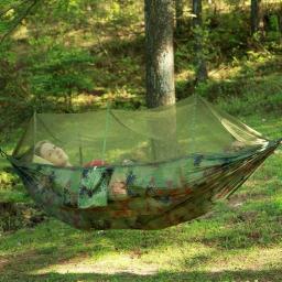 Portátil 210 Nylon Camping Hammock, Mosquiteira ao ar livre, 260*140cm, alta qualidade, atacado - Image 2