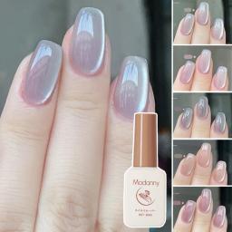 Semi Permanente Magnetic Gel Esmalte, Água Luz Cat Eye, Nude Cor, Mergulhe, Branco, Estrela, Novo, 10ml - Image 1