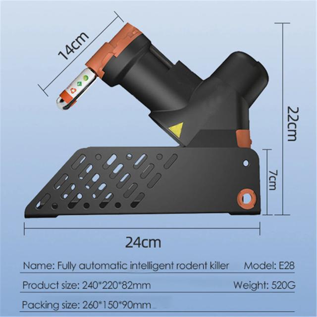 Armadilha Inteligente Não Tóxica para Ratos - Máquina Automática Multi-Catch com Cilindros de CO2