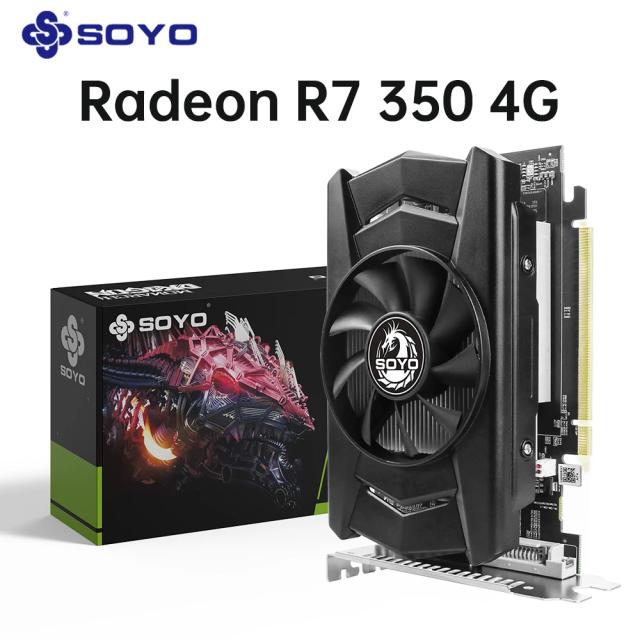 Soyo AMD Radeon R7 350 4GB DDR5 Placa de Vídeo