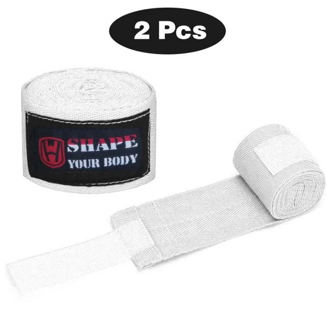 Envoltórios de Algodão para Boxe Masculino - Bandagens para Sanda, Taekwondo, Muay Thai e MMA - Equipamento para Pulsos - 1 Par