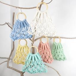 Kit de macramé para iniciante, diy, diy, trabalhos artesanais, uma variedade de cores para escolher, saco oco prático, 1 pc - Image 3