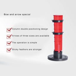 Arrow Sticky Feather Vanes Tool, seta cilíndrica Fletching Jig, DIY Archery Hunting Arrow, anel duplo, acessórios de seta multi-tamanho - Image 3