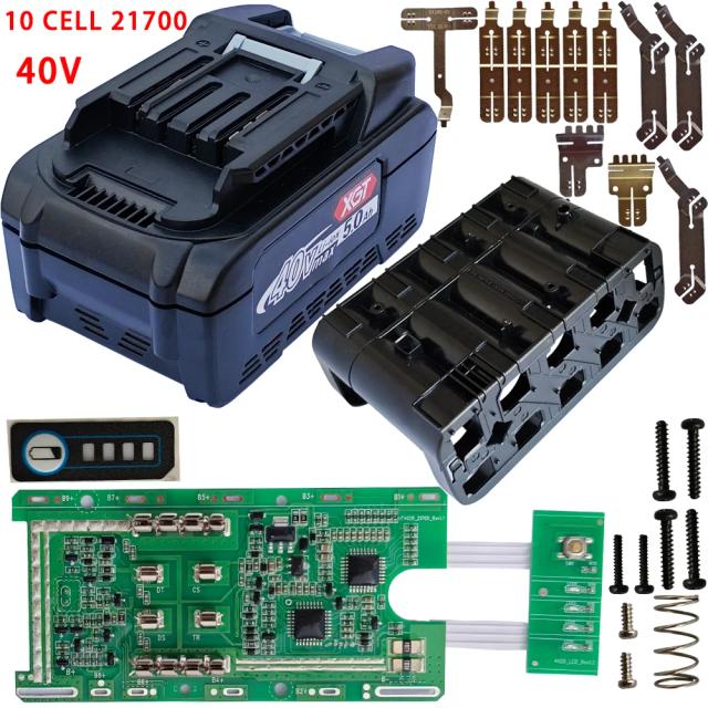 40V 10 CELAS 21700 PARA makita kit de bateria de lítio invólucro 5Ah 4.0Ah
