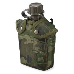 Garrafa de água militar com malote, 1L, exterior, esportes, acampamento, cantina, caminhada, sobrevivência, chaleira bebendo - Image 3