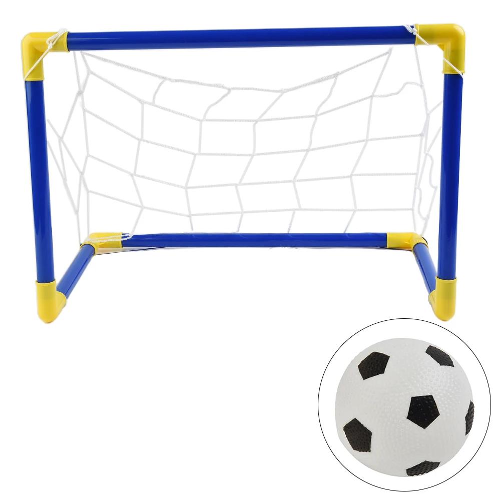 Inflável Soccer Goal Post Frame Sets, Mini Futebol, Indoor, Mini, Dobrável, Net, Bomba, Home Game, Presentes de Aniversário, 1 Conjunto - Image 1