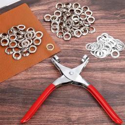 Metal Ilhó Punch Die Tool, Kit de ferramentas manuais DIY, Artesanato em couro, Cinto de roupas e chapéu, ilhó, 6 12mm, 15 0 320 400Set - Image 2