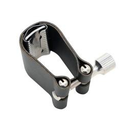 Saxofone Alto Leather Card Fastener Clip braçadeira, ligadura peças, U-forma, macio, único parafuso de ajuste, bocal, colorido - Image 3