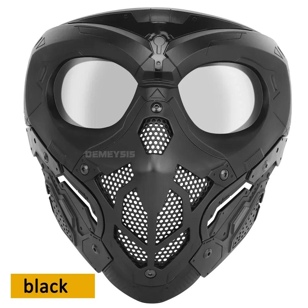 Máscara protetora airsoft ao ar livre tático paintball máscara facial completa cs caça tiro esportes halloween crânio máscaras - Image 1