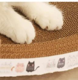 Scratcher ondulado resistente ao desgaste Raspadores redondos e ovais, Brinquedos Garra de Moagem para Gatos, Cama para Gato, Acessórios Ninho - Image 2