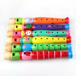 Instrumento musical de sopro curto para crianças, instrumentos musicais educativos com padrões coloridos para crianças - Image 2