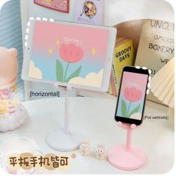 Ajustável rosa desktop titular do telefone celular, adorável coelho suporte de mesa dos desenhos animados, apto para iPhone 13, 14, Samsung Smartphone - Image 3