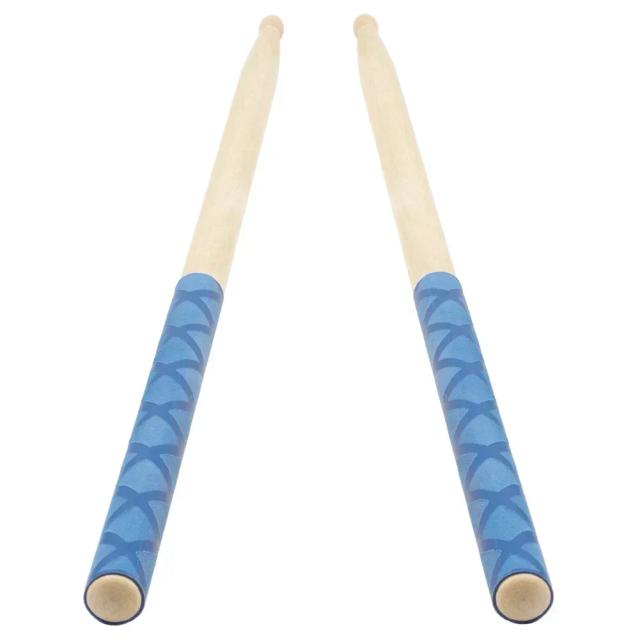 Conjunto de 2 Pares de Afinadores para Baquetas Antiderrapantes com Absorção de Suor para Modelos 7A, 5A, 5B e 7B - Dimensões 16,5 cm x 1,8 cm