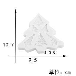 Moldes De Silicone De Forma De Árvore De Xmas, Ferramentas De Cozimento Reutilizáveis, Decoração De Bolo DIY, Artesanato De Doces, Chocolate, Molde De Biscoitos, Acessórios Suprimentos - Image 5