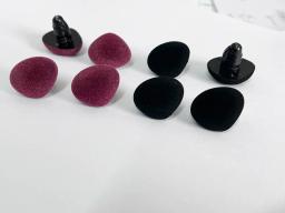 Safety Toy Nose with Hard Washer, Flocking, Uva, Vermelho, Preto, Azul, Amarelo, Triângulo, Descobertas de DIY, Nova Cor, 22mm, 20Pcs - Image 3
