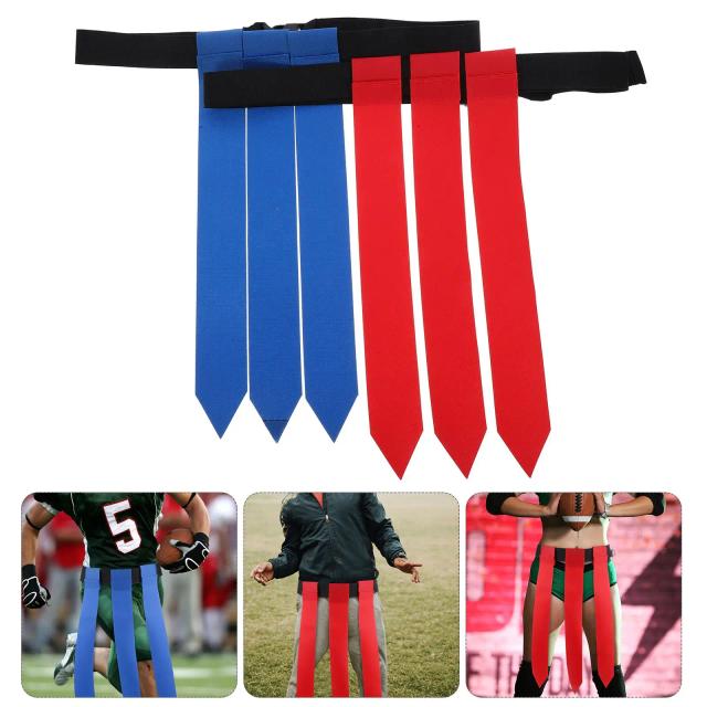 Cinta Ajustável para Treinamento de Futebol Americano com Fivelas Resistentes - Conjunto com 2 Peças para Rugby e Flag Tag