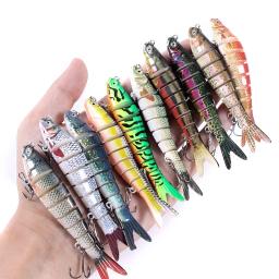 Multi Articulado Iscas De Pesca Kits, Swimbaits, Slow Sinking Bionic Iscas De Natação, Baixo Lifelike e Truta - Image 1