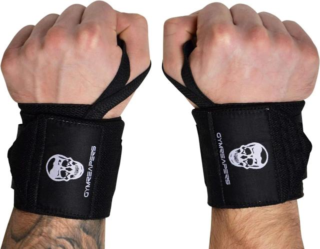 Halterofilismo: Suporte de Pulso Profissional com Loop para Polegar para Powerlifting