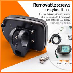 Kit de conversão impermeável para bicicleta elétrica, Ebike KT LCD5, LCD5, SM, 36V, 48V - Image 4