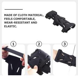 Braço de tiro com arco guarda protetor armguard guardas pulso armguards antebraço elástico acessórios manga banda ferramenta - Image 6