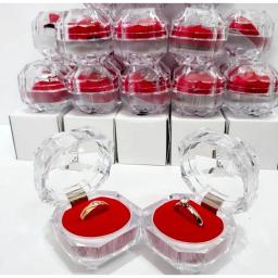 Caixas de acrílico para armazenamento de brincos, anel, joia, embalagem, organizador, ideal para casamento, 20 unidades - Image 2