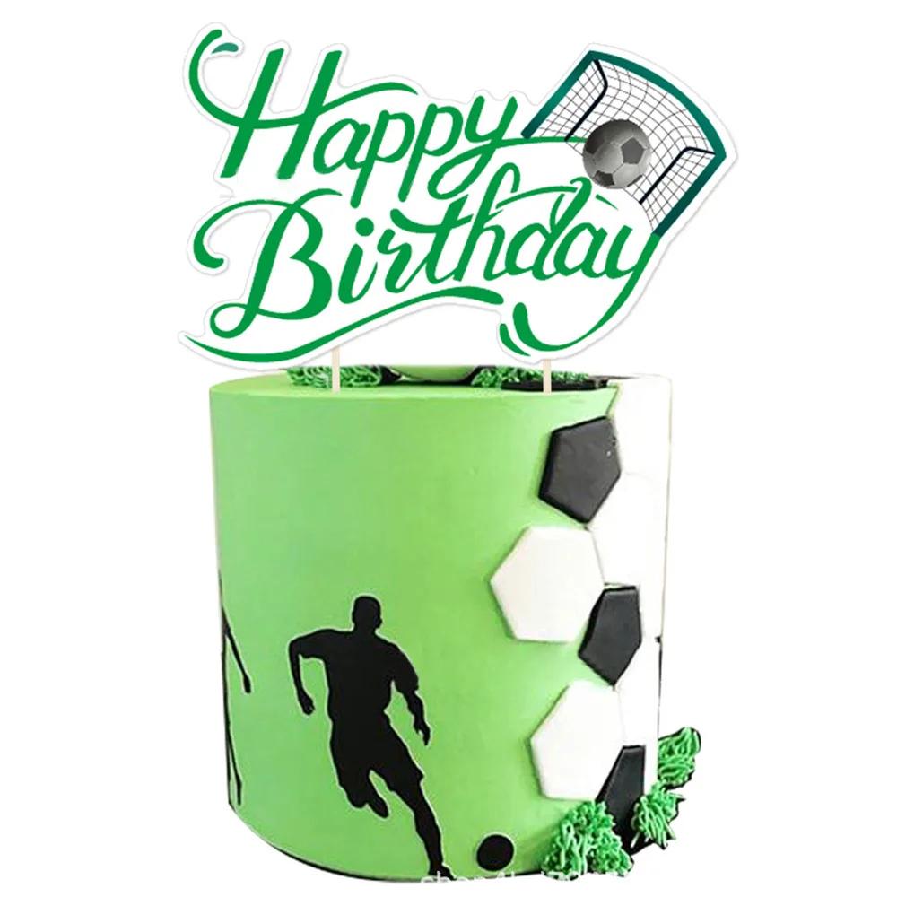 Futebol tema aniversário festa decoração, talheres set, kit balão, futebol, favores, banner, pano de fundo, copo, placa, menino, menina, criança - Image 1