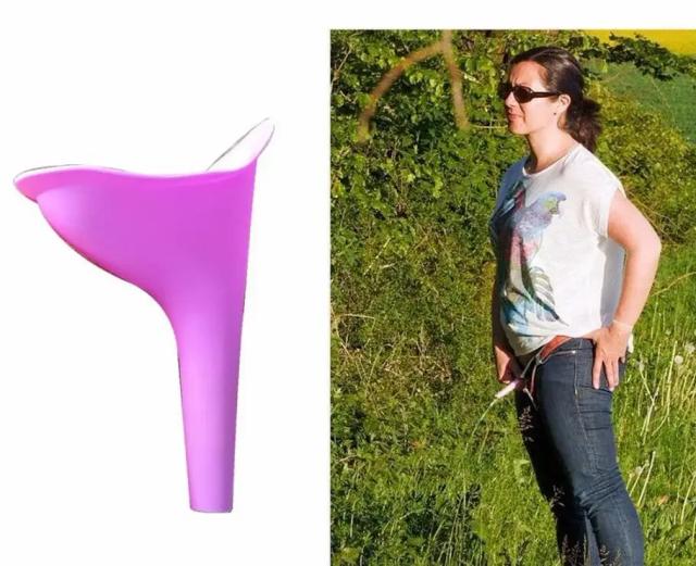 Funil de Silicone Macio Portátil para Mulheres - Ideal para Banheiro, Acampamento e Viagens ao Ar Livre, 2 Peças para Emergências
