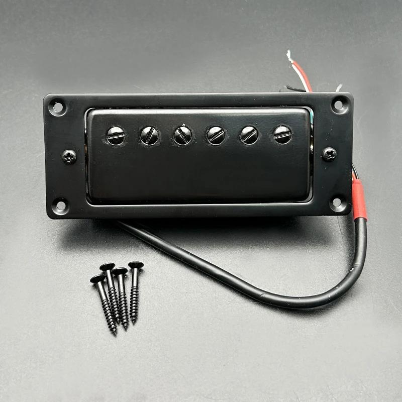 Mini Humbucker guitarra elétrica Pickup Coil, Pickup de divisão para guitarra LP, o pescoço e a ponte são universais, 68x29mm, 6 furos - Image 1