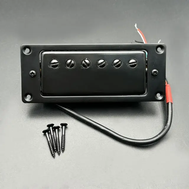 Mini Humbucker Pickup para Guitarra Elétrica – Divisão Universal para LP, 68x29mm, 6 Furos do Pescoço e da Ponte