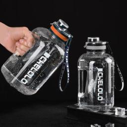 Garrafa Esportiva Tritan Livre BPA, Chaleira Grande, Copo de Água Bebida, 1,5 2 L, 1600ml, Garrafa de Água Bebida - Image 2