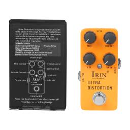 IRIN-RS-17 Ultra distorção guitarra efeito Pedal, pedais de alto ganho, True Bypass, acessórios - Image 2