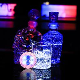 1-10pcscolorido led barra iluminar coaster adesivos para bebidas copo vinho garrafa de licor coaster atmosfera luz acessórios de cozinha - Image 4